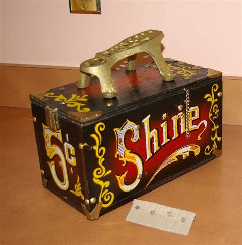 old shoe shine box